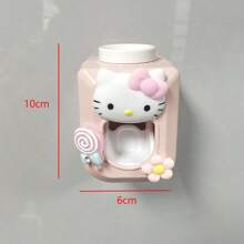 Sanrio 1pc Hello Kitty Cartoon Cute Wall Mounted Toothpaste Squeezer, Fully Automatic Single Toothpaste Dispenser, Cute Toothpaste Dispenser Toothpaste Squeezer Home Bathroom Decor Fall Decor Back To School