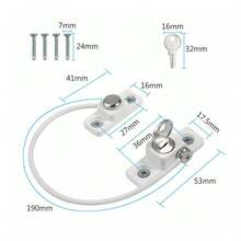 Tapsin 4X Home Windows Door Cable Restrictor Child Baby Safety Security Lock Catch Wire Guard Against Theft Prevent Babies From Falling - Perak - View 5