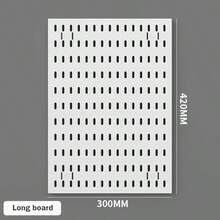 Complete Perforated Board Wall Panels, Plastic Accessories For Pegboard Display And Storage Racks, DIY Entry Wall, Hooks, Baskets, Divider Hooks, Storage Display Wall, Multi-Functional Display Rack, ABS Plastic Entry Display Rack, Gray Honeycomb Grid, With Hidden Screw Holes, Suitable For Key Display/Vertical Expansion/Computer Room Display/Home Office/Kitchen/Studio/Store And Various Occasions - Multicolor - View 15