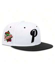 1 件刺绣 P 侧印花 1973 平檐棒球帽，可调节四季户外防晒休闲帽，适合旅行、海滩度假、年轻人的 Y2K 风格 - 棒球帽 - 查看 14