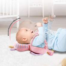Pelindung Kepala Bayi untuk Berjalan & Merangkak, Bantalan Kepala Balita yang Dapat Diatur Bentuknya, Dapat Dipasang di Punggung - MultiWarna - View 4
