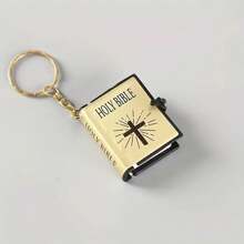 Mini Bible Keyring Set - Inspiring Christian Gift, Non-Reading Paper Cover For Office And Everyday Use