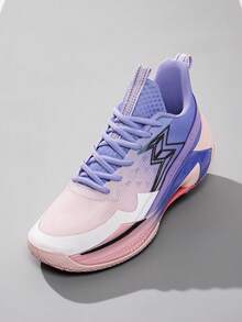 2025 New Basketball Shoes, Outdoor Match Training Shoes, Anti-Slip Wear-Resistant Sneakers For Teenagers, Sports Shoes For Men & Women, Running Shoes - Pink Purple - View 5
