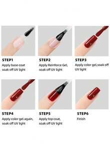 XEIJAYI 1pc 10ml Long-Lasting Diamond Gel Base Coat Shine Finish And Soak Off LED Nail Lamp Perfect For Valentine's Day Nail Art Design - 無色 - 查看 6