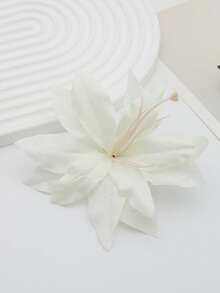 1pc 13cm Large Fabric Artificial Flower Hair Clip, Bohemian Style Side Bangs Hairpin, Beach Vacation & Daily Wear Accessory - Multicolor - View 10