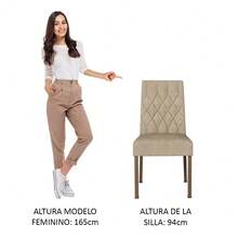 MADESA Dining Chairs - Beige - View 3