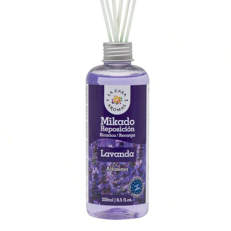 Recarga de Aroma para Difusor 250ml | Ambientador de Larga Duración, Sin Fuego, Purificador de Aire, Aceite Esencial Natural, Eliminador de Olores, Ideal para Hogar, Dormitorio, Salón, Baño, Oficina, Coche, Hoteles y Negocios, Difusor de Varillas Recargable, Fragancia Persistente y Relajante