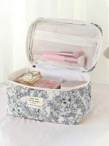 3pcs/Set Makeup Bag, Travel Cosmetic Bag, Multi-Functional Toiletry Bag, Portable Organizer Pouch For Women And Men Summer Travel, Vacation Home Bathroom Decor Holiday Makeup Organizer Bathroom Accessories Back To School - Multicolor - View 5