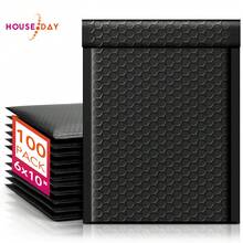 Bubble Mailers 6x10 Inch 100 Pack Black Padded Envelopes Usable Size 6x9" Self Seal Bubble Envelopes Opaque Padded Mailers For Mailing Jewelry Makeup Small Business #0 - 黑色 - 查看 1