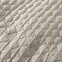 Blue Quilt King Size Bedding Sets With 2 Pillow Shams, Lightweight Soft Bedspread Coverlet, Quilted Blanket Thin Comforter Bed Cover All Season, 3 Pieces, 104x90 Inches, All - Season Bedding - 米色 - 查看 5