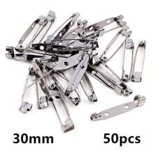50pcs 15/20/25/30/35/40mm Length Pins Brooch Base Back For DIY Jewelry Making Accessories - Gun Black - View 9
