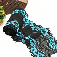 2451 "Lace In 7 Colors: Diversity And Quality For All Your Projects" - Turquoise - View 3