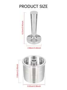 Stainless Steel Refillable Coffee Capsules Compatible With Illy X7/Illy Y3/Illy Y5 Coffee Machines Reusable Capsule Filter Pods Coffee Accessory - Multiple Sets - View 4