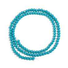1pc Hollow Blue Ceramic Cut Abacus Crystal Flat Beads 3/4/6/8mm, Fashionable Versatile DIY Jewelry Making, Suitable For Bracelets, Necklaces, Funky Jewelry, Phone Charms, Keychain Wholesale Beads