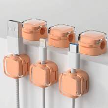 6pcs/3pcs/1pc(Trial Pack) Magnetic Cable Clips, Magnetic Desktop Cable Clips, Slot Cable Clips - Cable Organizer, Cable Management, Cable Clips For Cable Organizer, Desktop Cable Organizer Cable Clips, Charging Cable Clips, Bedside Cabinet Cable Organizer Cable Clips, USB Cable/Power Cord/Wire Self-Adhesive Cable Management, For Car And Desk, Home And Office