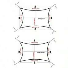 Awnings Sun Shade Sail Canvas Awning Rectangle Pool Sun-Shelter Sail