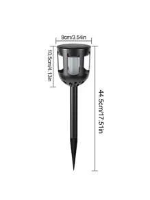 2pcs Solar Powered Flame Landscape Lights, Outdoor Waterproof LED Path Lights For Yard, Garden, Villa Decoration, Solar Charging, Energy Saving
