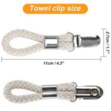 2/5 Stücke Geschirrtuchklemmen zum Aufhängen, Metall Küchenhandtuch Klammern mit Aufhängeschlaufe und Tuchhalter für Zuhause Küche Bad Schränke Tuchhalter