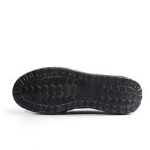 女士黑色水钻链条装饰厚底乐福鞋，优雅手工真皮鞋，户外金属扣套脚鞋，厚底休闲鞋 - 黑色 - 查看 9