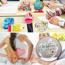 1 件 4 件/套教师节纪念礼物，适用于学校、教室、办公室桌面装饰、毕业派对教师感谢纪念品学校装饰学校惊喜宿舍装饰返校 - 多色 - 查看 5