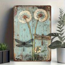1PC Vintage Metal Sign, Sunflower And Dragonfly, Rustic Flower Decor, High-Quality Tin, Fade-Resistant, Ideal For Living Rooms, Kitchens, Farmhouses, 8x12 Inches / 20x30 Cm - 8x12 inch/20x30cm-1 cái - Xem 10