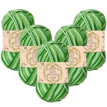 5 Bundles 5-Ply Ombre Acrylic Wool Blended Yarn, Suitable For Crochet And Knitting Sweaters, Scarves, Hats DIY Crafts, 50g*3, 120m*3/394 Yards*3 - Variegated Yarn - View 4