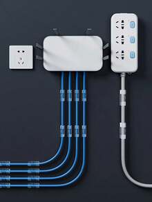 1 包 20/40/60/80 个透明自粘式电缆夹、圣诞灯夹、电缆管理整理器 - 适用于家庭、办公室、汽车、办公桌、卧室的粘性线夹，是送给男士、女士、父母的理想礼物