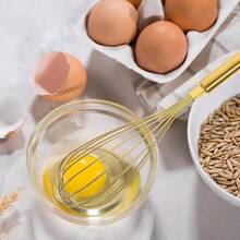 1/2 件多功能耐热不锈钢打蛋器、手动打蛋器和搅拌器，用于混合烘焙烹饪工具，非常适合打鸡蛋、打发、起泡和搅拌 - 非常适合圣诞节、感恩节、万圣节、复活节、