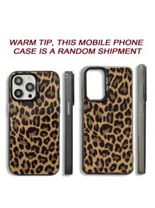 Cheetah,Leopard Print New Vibrant Color Leopard Print Artistic Protective Phone Case, Shockproof Cover Compatible With Apple IPhone 15, 16, 16 Pro Max, 14 Pro Max, 13, 11, 12, XR, XS And Galaxy A13 4G, A14, A04, A34