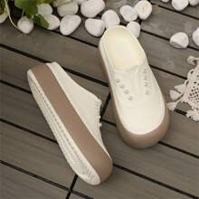 صنادل نسائية مزينة بالخرز ، شبشب أزياء سهل الارتداء من الإيفا مع أربطة سميكة مريحة، مناسب للاستخدام في الشاطئ