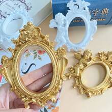 欧式复古INS金色迷你相框道具美甲项链拍照饰品珠宝拍摄背景配件 - 彩色 - 查看 6