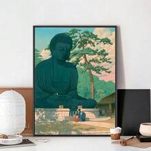 1 Stück Ukiyo-E Kawase Hasui Kunstwerke Poster Clubbar Vintage Poster Wandkunst Malerei Schlafzimmer Studierzimmer ohne Rahmen - Verschiedenfarbig - Übersicht 10