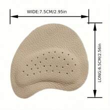 4pcs Self-Adhesive Shoe Insoles, Anti-Slip Front Pads, High Heel Forefoot Pads, Pain Relief, Sweat Absorption And Breathability, Firm Fit