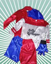 Disfraces para niña de Arlequín para fiesta temática, Halloween, carnaval. Disfraces para Niñas, Disfraz Cosplay Quinn para niñas con Chaqueta Camiseta Pantalones Cortos Guantes, para Halloween Carnaval  Cosplay de arlequin - Rojo - Ver 2