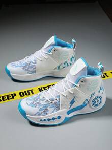 Men's Basketball Shoes, Sneakers, Running Shoes, Fashion Sports Shoes For All Seasons - White Blue - View 10