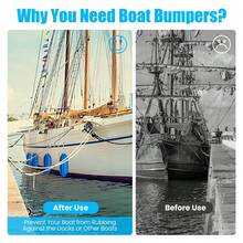 4 Pack Boat Bumpers Ribbed Inflatable Double Eye Marine Boat Bumpers For Docking - Blue - View 9