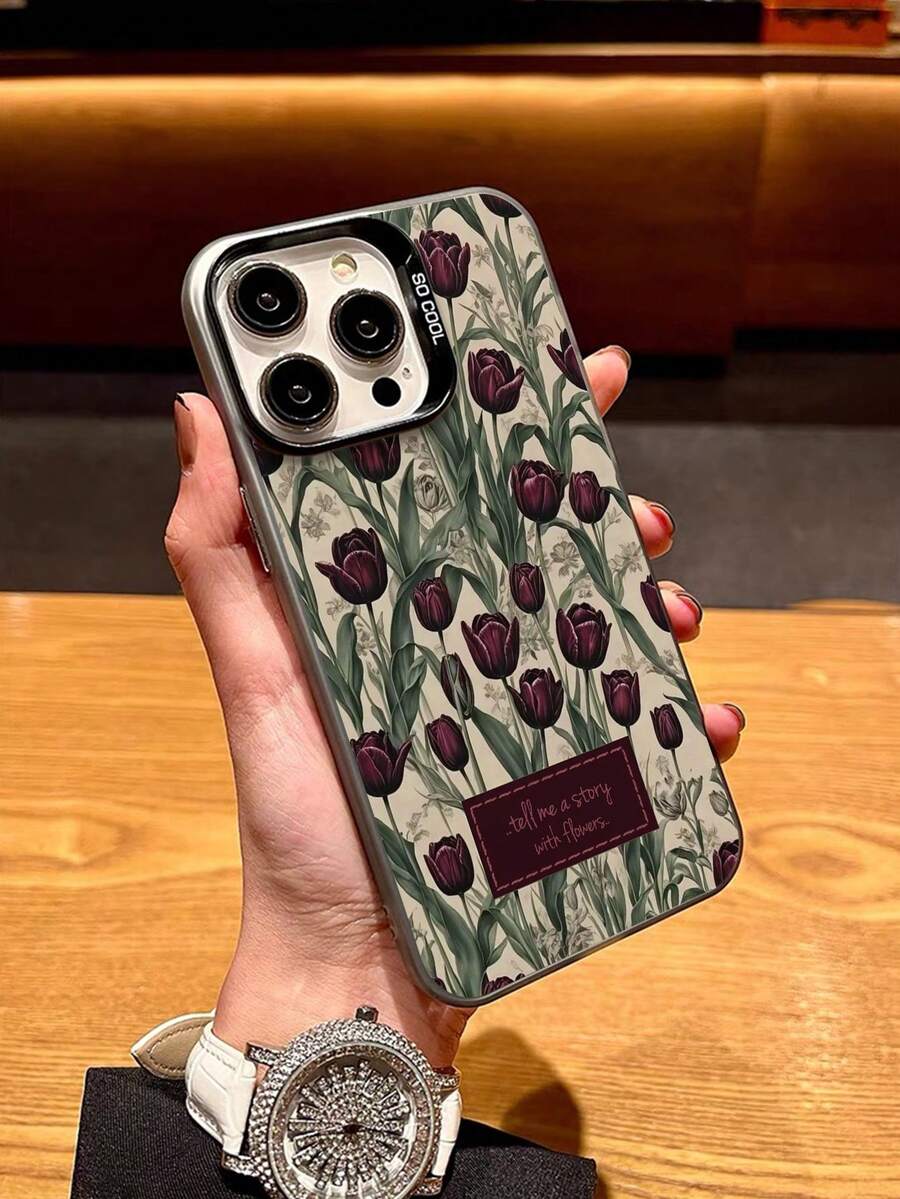 Ốp lưng điện thoại chống rơi họa tiết hoa nhiều màu mới tương thích với iPhone 15, 16, 16 Pro Max, 14 Pro Max, 13, 11, 12, XR, 7/8, A13 4G, A14, A04, A34 - Nhiều màu - Xem 1