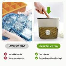 1pc 48-Cavity Silicone Ice Cube Tray, Material, Easy Release In 3 Minutes, Fridge & Kitchen Use, Cocktail & Beverage Cooler (Summer Essential)