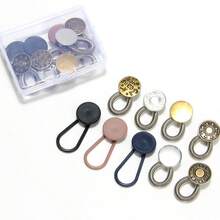 1/2/3/12pcs Button Extender With 1pc Storage Box, 3 Colors, Multi-Size Adjustable Elastic Waist Band Extender, Plastic Material (Color Random) - Multicolor - View 7