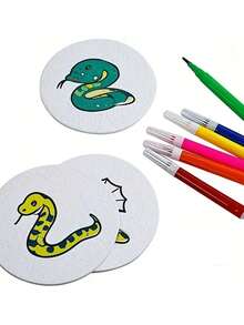 20 件/10 件 DIY 水彩泡沫纹理绘画空白海绵，泡沫膨胀艺术工艺纸，创意绘画用品绘图板，非常适合 DIY 工艺品、派对工艺品和想象力游戏，适用于 DIY 活动和活动派对、学校、办公室、家庭活动互动、情感交流