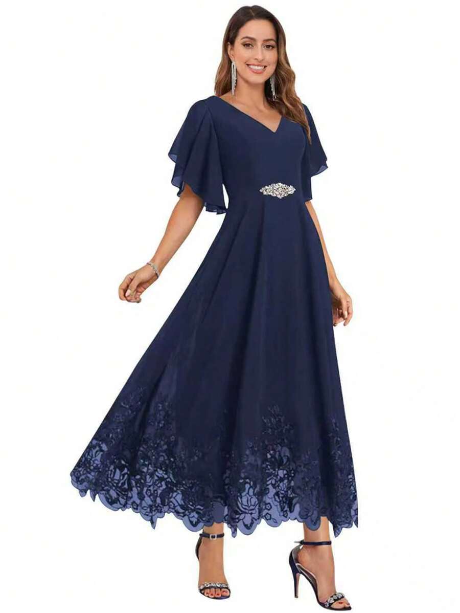 Cocktailkleid für Partys, Hochzeitsgästekleid, Abschlussballkleid, Brautjungfernkleid, Geburtstagskleid, Kleid für Mutter der Braut/des Bräutigams, Schulanfang