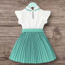 Elegant Princess Dress For Children And Youth - Green - View 4