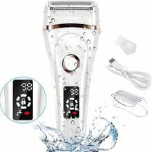 YTWO Dispositivo de depilación eléctrico recargable de 600mAh, afeitadora inalámbrica para cara, brazos, piernas, áreas sensibles, bikini, uso en seco y húmedo, indoloro, lavable, con opciones de color dual, adecuado como regalo - Multicolor - Ver 5