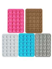 10pcs Double-Sided Silicone Suction Cup Upgrade Suction Cup Card Package Square Single Sided Phone Suction Cup Holder Adhesive Phone Case Holder Silicone Phone Accessories For Women For Men Wallet Mini Wallet Purse Wallet Magsafe Wallet Card Wallet