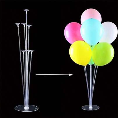 1 套/7 件，27.56 英寸气球，带 7 个头桌面漂浮派对装饰必备桌面漂浮、桌面气球、气球装饰、房间装饰、生日派对用品、主题派对装饰、母亲节用品、派对用品、派对装饰