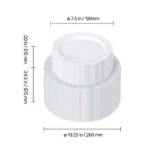 Plastic Disposable Plates, 100 Pcs White Plastic Plates, Heavy Duty Plastic Plates With 50 Pcs 9.8 Inch Plastic Dinner Plates And 50 Pcs 7.5 Inch Plastic Dessert Plates, For Wedding And Party