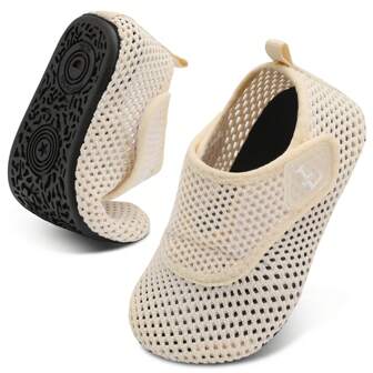 Kids Adjustable Strap Aquatic Shoes - Lightweight, Comfortable And Breathable Material, Perfect For Spring And Summer Adventures, Suitable For Casual Wear, Beach, Swimming And Outdoor Activities