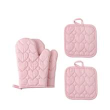 4pcs/Set Long/Short Duck Bill & Heart Shaped Oven Mitts & Pot Holders, Extra Thick And Heat Resistant Up To 500 Degrees, Kitchen Set