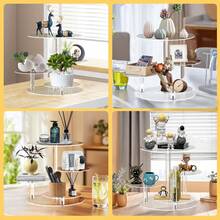 1 Set Acrylic Cake Decorating Kit - Acrylic Tiered Cake Stand And Dessert Table Display Set Can Hold 40 Cupcakes, Suitable For Wedding, Birthday, Party - Perfect Cupcake Stand For Events And Cake Decorating - Clear - View 9