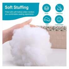 Chair Cushion Replacement, Soft Patio Thicken Hanging Basket Chair Cushions Indoor OutdoorChair Cushion With Headrest, WineRed X 3 PCS - Multicolor - View 4